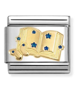 Nomination Composable Gold 18K książka z niebieskimi gwiazdkami 03028585.jpg